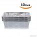 Sherri Lynne Home Disposable Aluminum Foil 2Lb Loaf Pans and Bread Tins Standard Size - 8.5 X 4.5 X 2.5 10 Pack - B071K93F9N